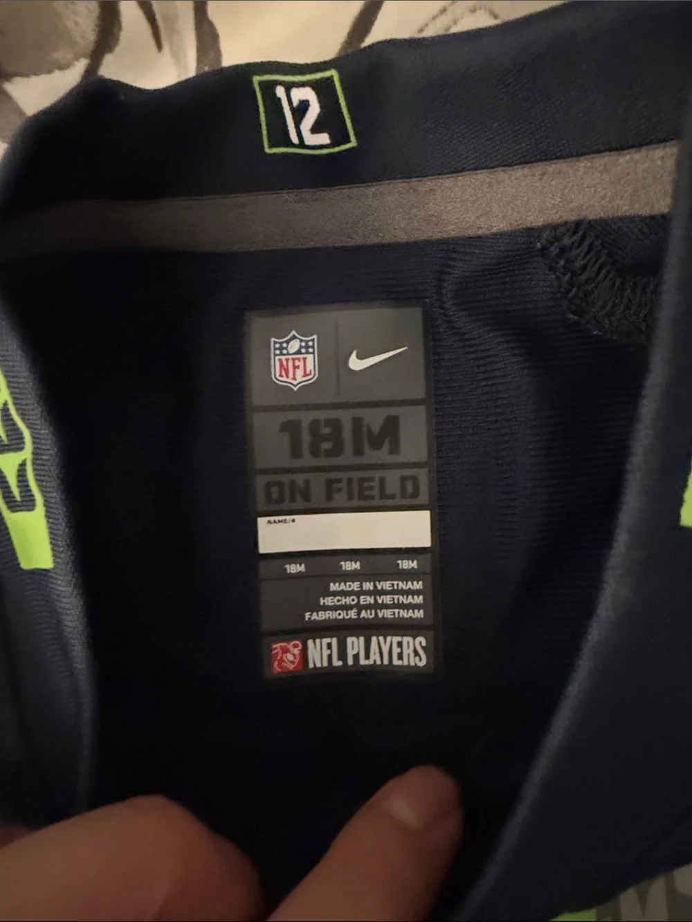 Nike Toddler Seahawks #12 Jersey